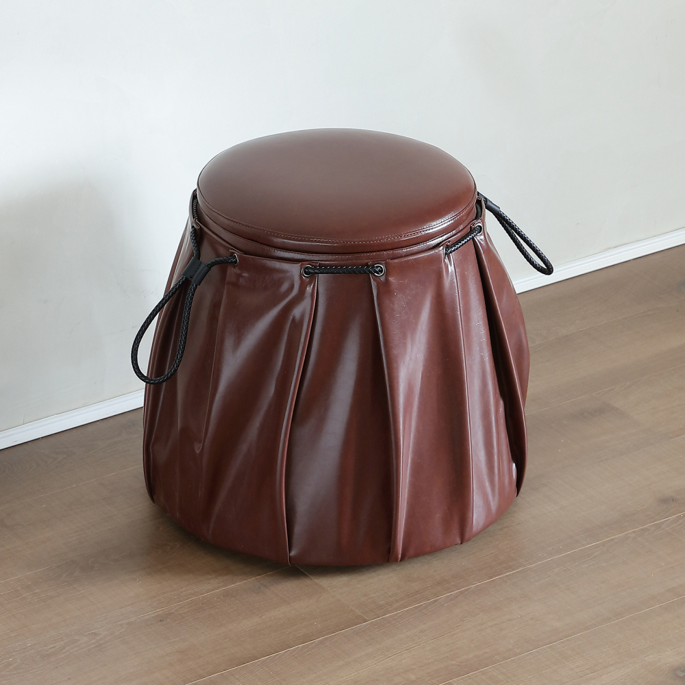 Modern Two-Toned Bathroom Vanity Set with Oval Mirror and Swivel Cabinet