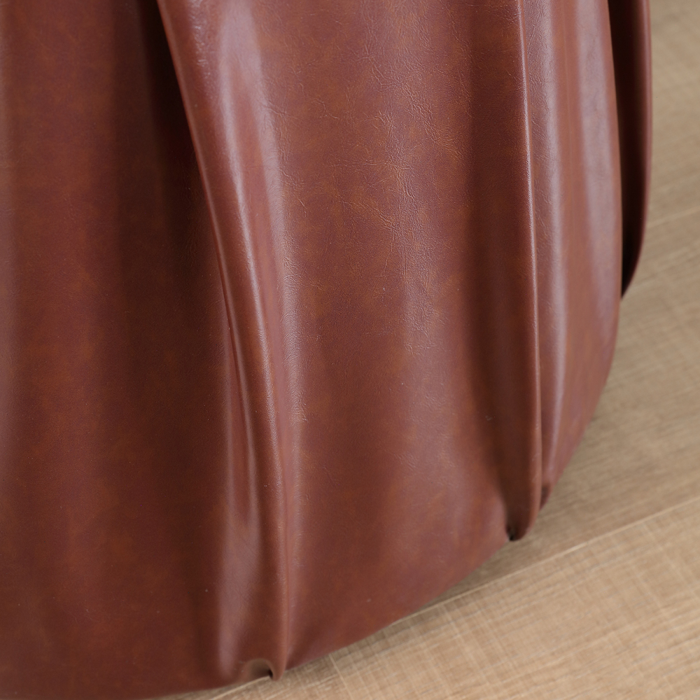 Modern Two-Toned Bathroom Vanity Set with Oval Mirror and Swivel Cabinet