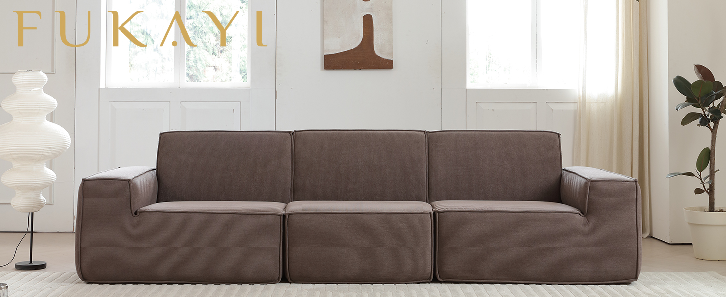 Modern sofa in a contemporary living room design