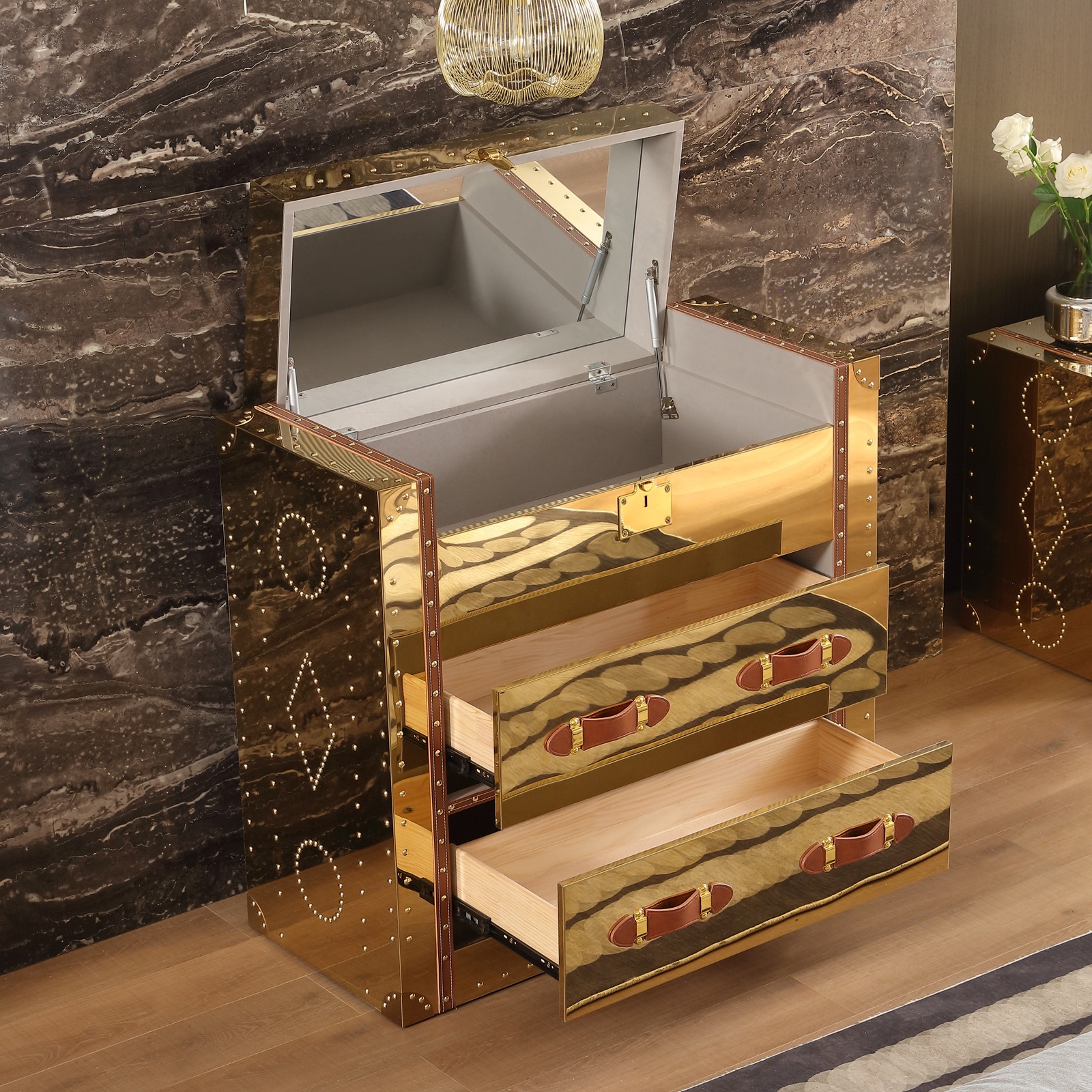 Luxurious Console Table with Storage