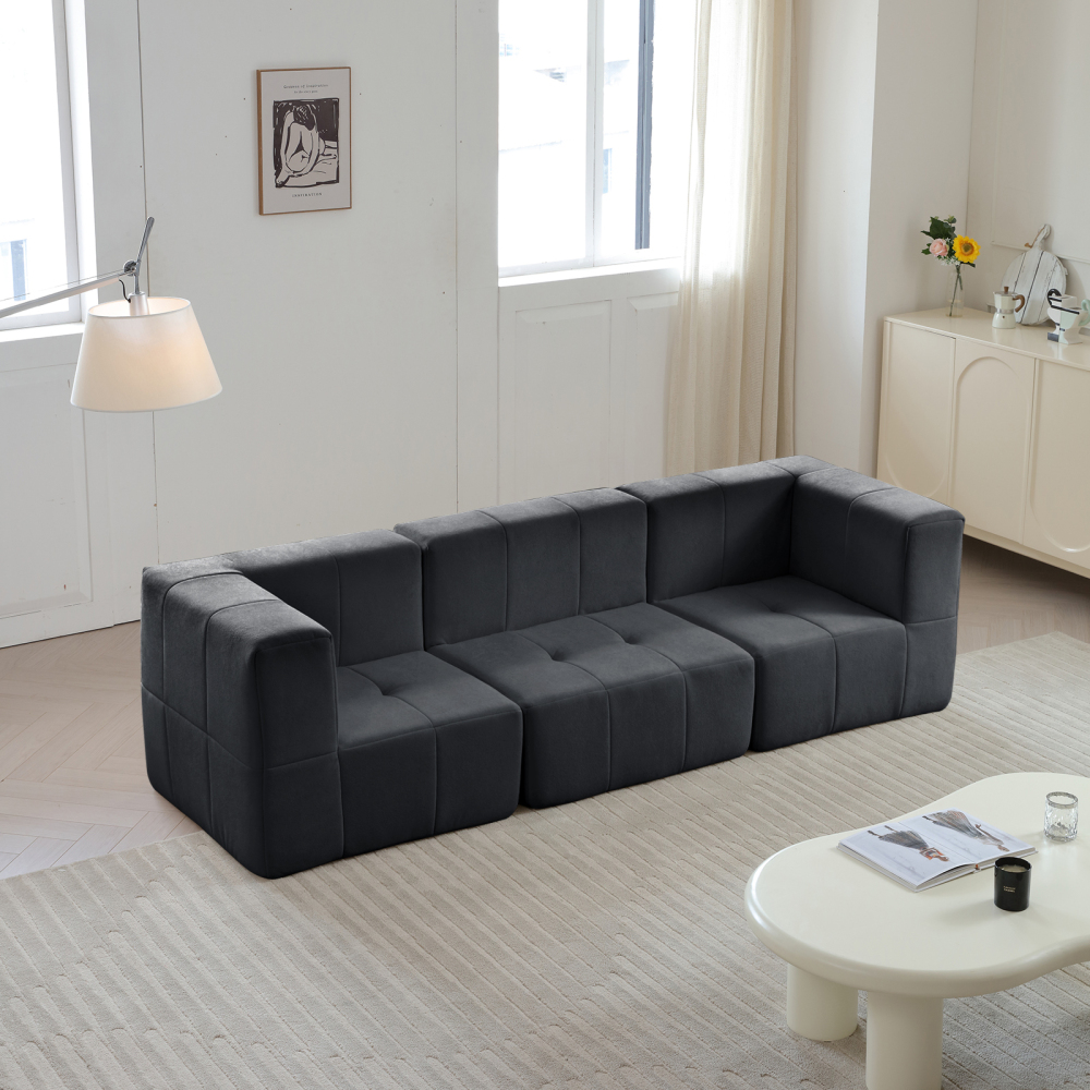White Modular Sectional Sofa