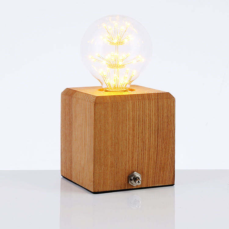 3W LED E26 Single Clear Globe Light Bulb With Flower Filaments in Brass Finish