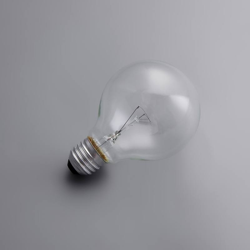 0W E26 Large Globe Clear Single Incandescent Light Bulb