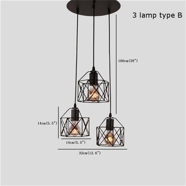 American Rustic Industrial Pendant Lights Kitchen Island Lamp Cafe Hanging Light Modern Lighting Fixtures Nordic Minimalist Lamp