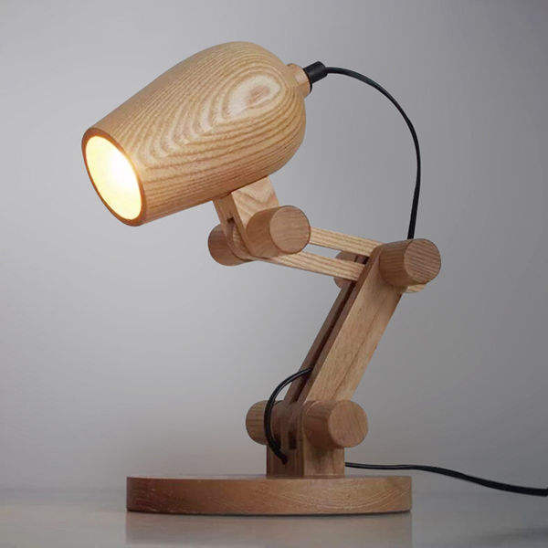 Horsten Design Wood Table lamps Desk light Living Room Bedroom Decoration 110-240V Solid Wooden Table Lamp lighting Home Decor