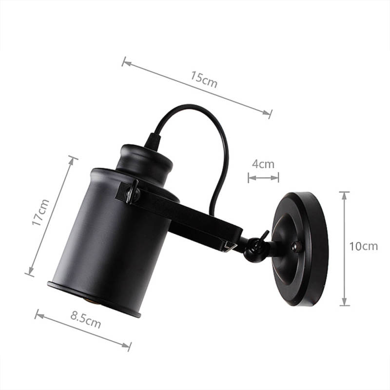 Wall Lamp Retro Industrial wall Light adjustable light sconce fixtures for Restaurant bedside Bar Cafe Home Lighting