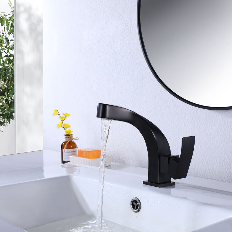 Matte black bathroom faucet basin chenille faucet basin tall faucet torne pull faucet faucet brass faucet