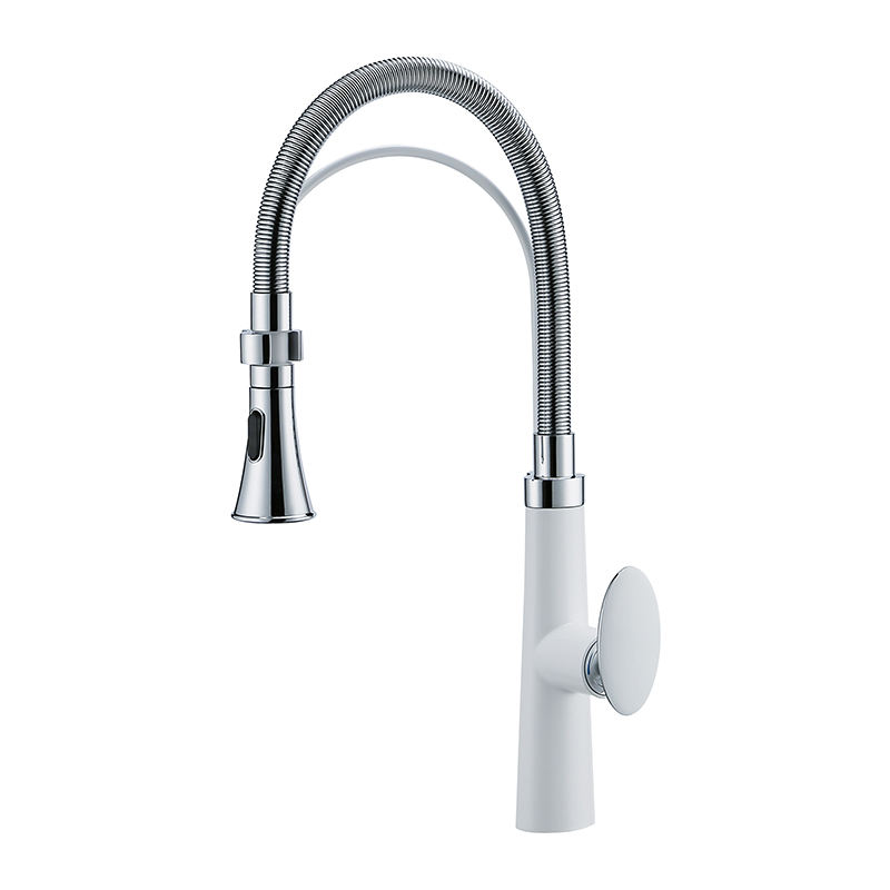 Pull-out kitchen sink faucet 360 degree pull-down rotating sprayer faucet