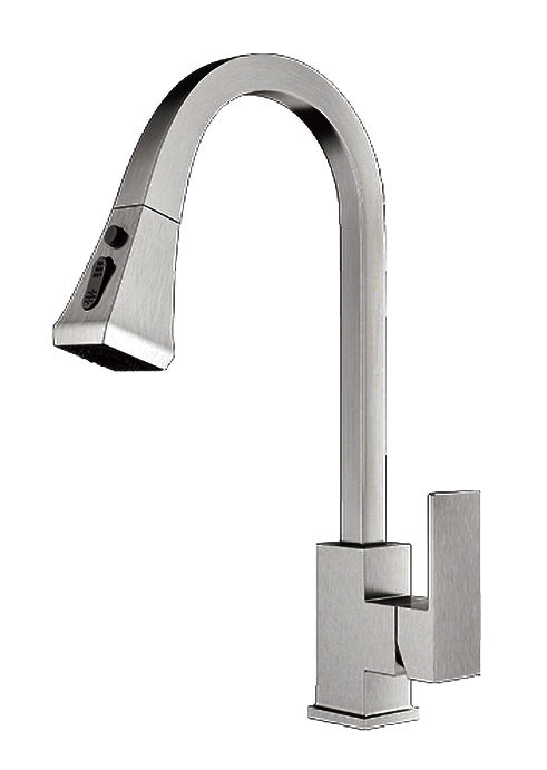 Kitchen Faucet Single Handle Pull Out Kitchen Faucet Single Hole Handle Swivel 360 Degree Water Mixer Faucet Chrome/Brushed Nickle/Black