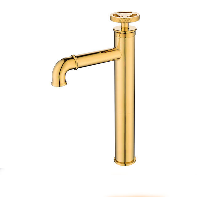 Industrial Style Bathroom Faucet Matte Black/Gold