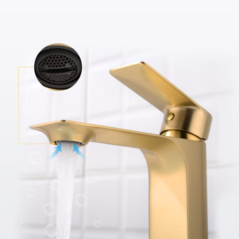 Brass brushed gold Kitchen Faucet Extension Hot and Cold Water Kitchen Faucets Mixer Tap Sink Bar Sink Basin Faucets