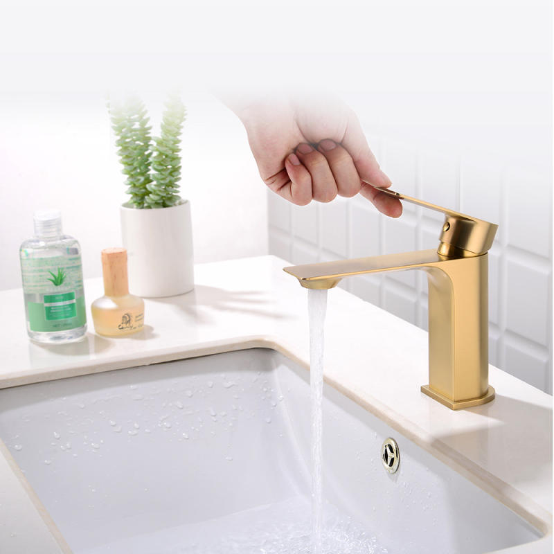 Brass brushed gold Kitchen Faucet Extension Hot and Cold Water Kitchen Faucets Mixer Tap Sink Bar Sink Basin Faucets