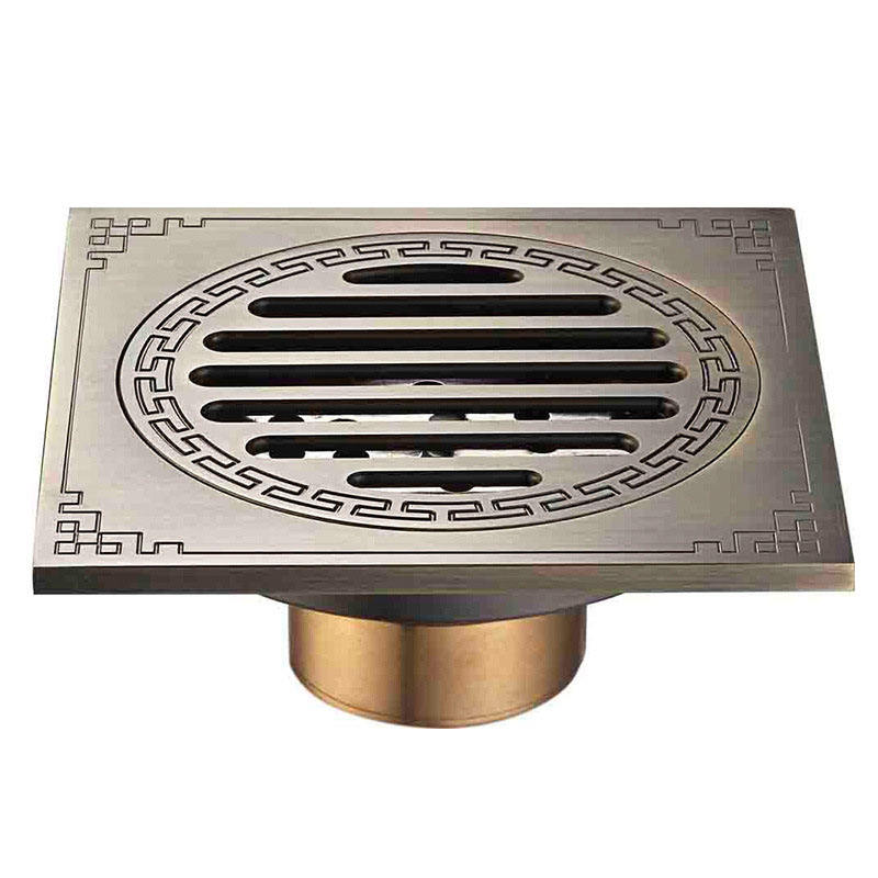 bathroom kitchen floor drain modern minimalist mirror square hidden insert floor drain