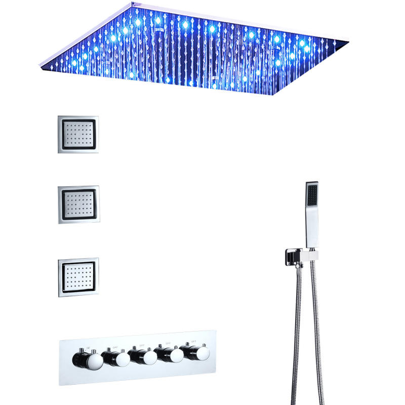 Ceiling shower top spray set constant temperature small flow SPA side spray simple multi-functional shower set