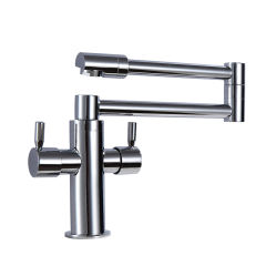 Kitchen Sink Faucet Stretch Folding Bathroom Kitchen Mixer Taps Deck Mounted Dual Handle Luxury Copper Faucet Kitchen Faucets