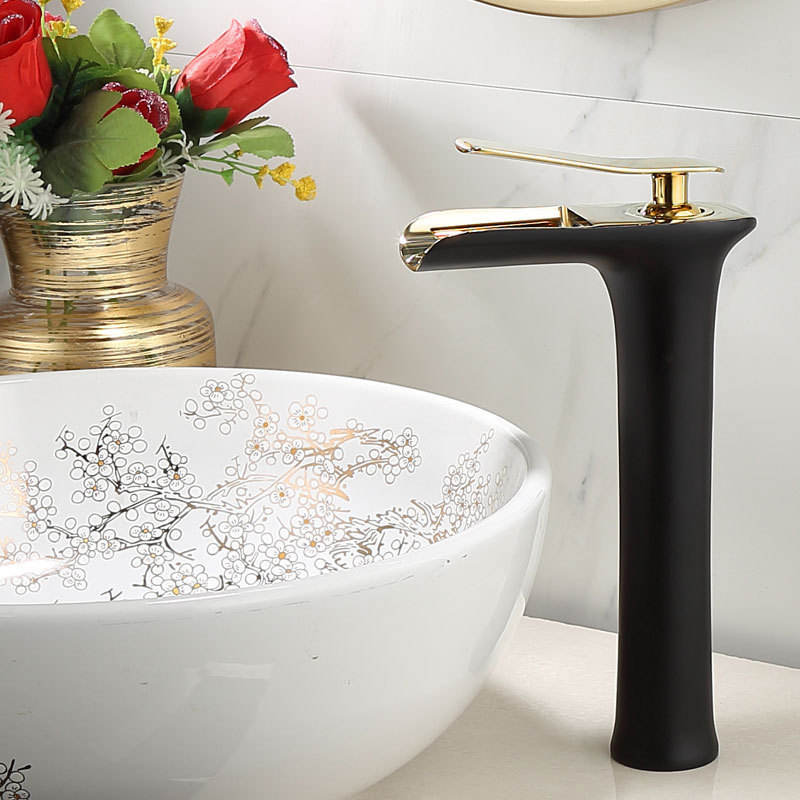 Bathroom  Waterfall Basin Mixer  Faucet Bathroom Waterfall Sink  Mixer Faucet