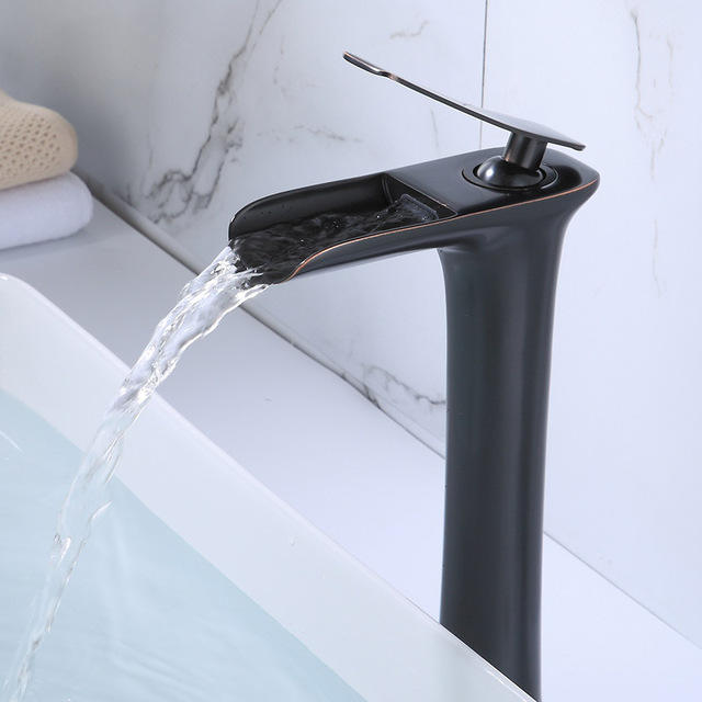 Bathroom  Waterfall Basin Mixer  Faucet Bathroom Waterfall Sink  Mixer Faucet