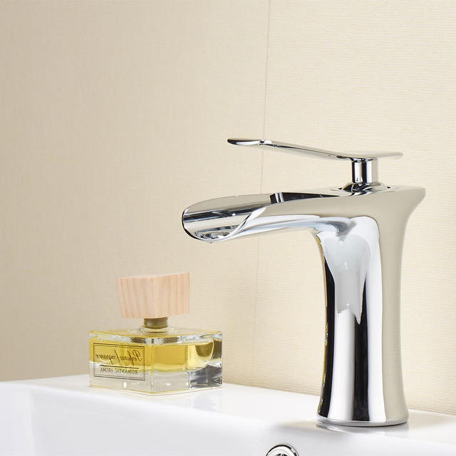 Bathroom  Waterfall Basin Mixer  Faucet Bathroom Waterfall Sink  Mixer Faucet