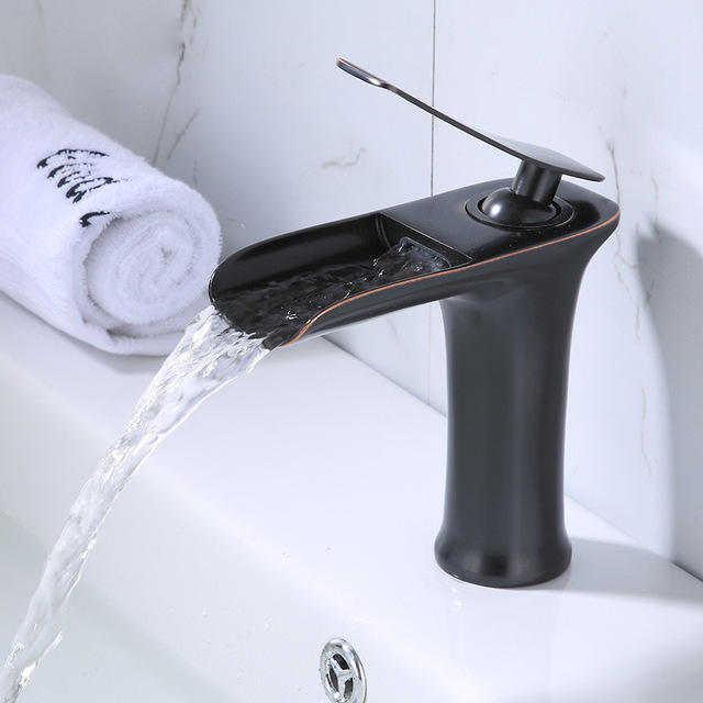 Bathroom  Waterfall Basin Mixer  Faucet Bathroom Waterfall Sink  Mixer Faucet