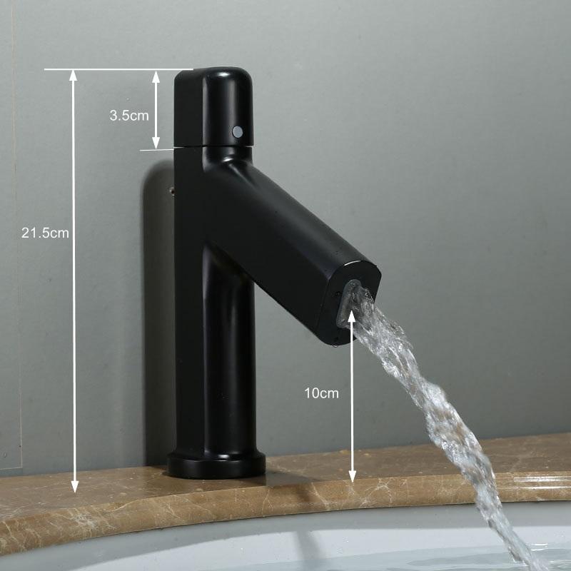 Basin faucets sinks mixer faucets hot and cold water faucets stainless steel panel mount faucets, black/ white/ chrome