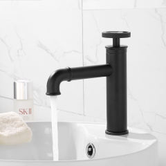 Industrial Single Hole Bathroom Faucet Single Handle Brass