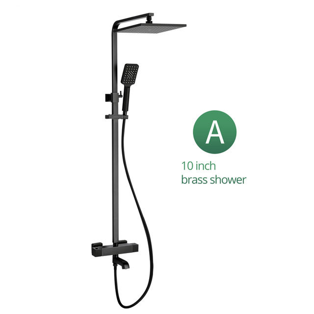 Shower System Wall Mounted with 10 in. Square Rainfall Shower head and