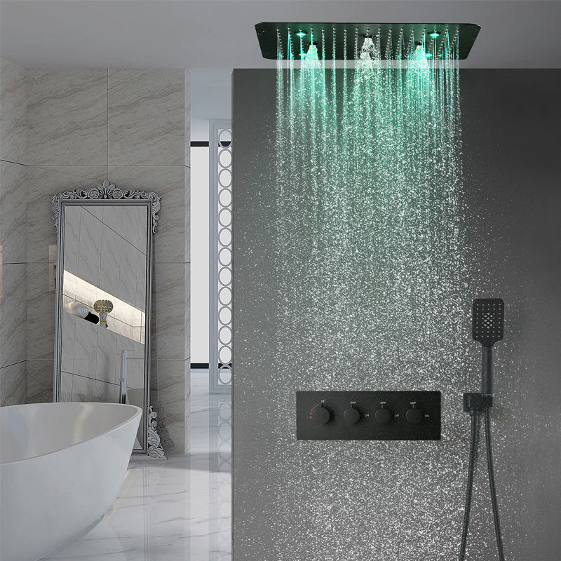 Rain Shower System With Led Head