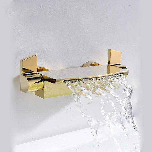 Waterfall Faucet Wall Mount With Handheld Shower