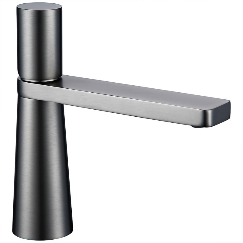 Modern Single handle one hole washbasin cold and hot water Brass Bathroom Vessel Sink Faucet