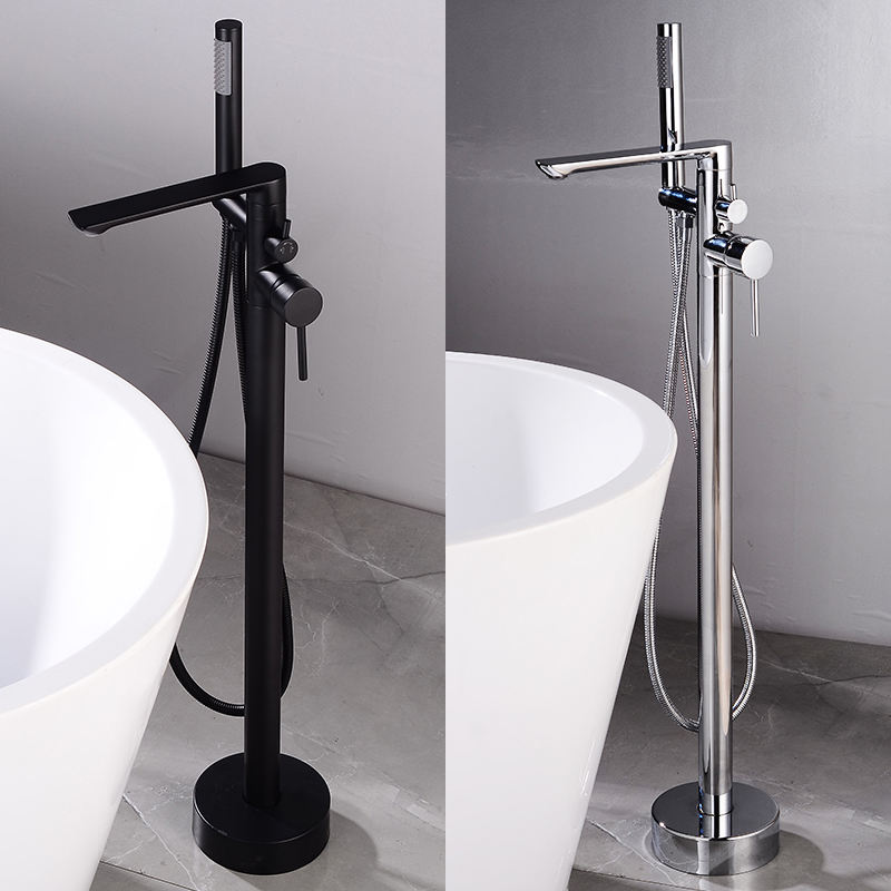 Floor Standing Bathtub Faucets with Hand Shower