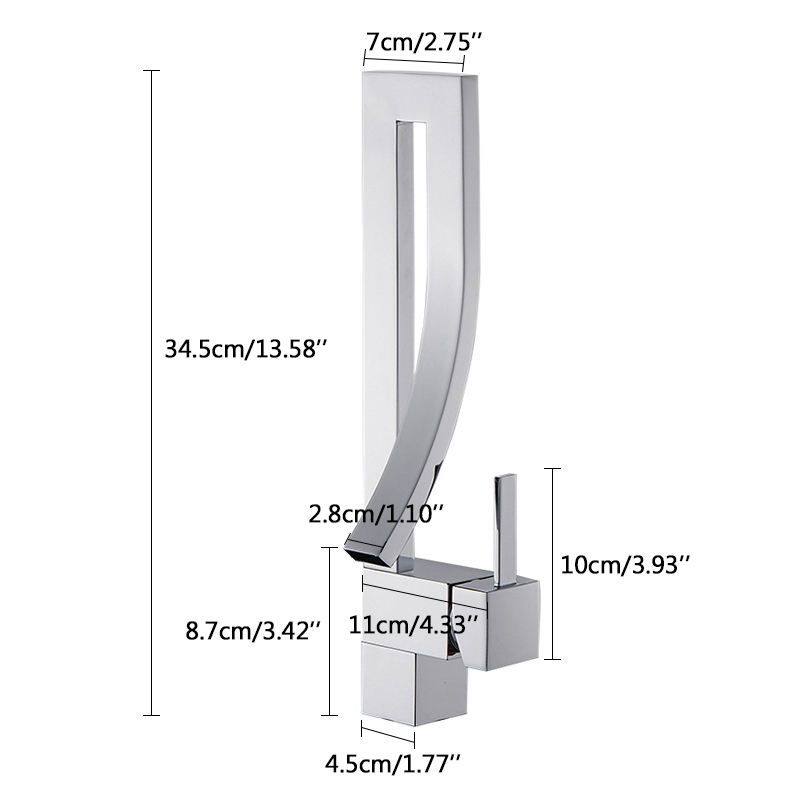 Sweethome LYJ00027 Grop Widespread Bathroom Single Handle Deck Mounted Faucet