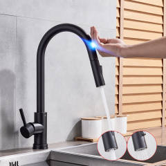 Sensor Kitchen Faucet Stainless Steel Kitchen Pull-out Faucet