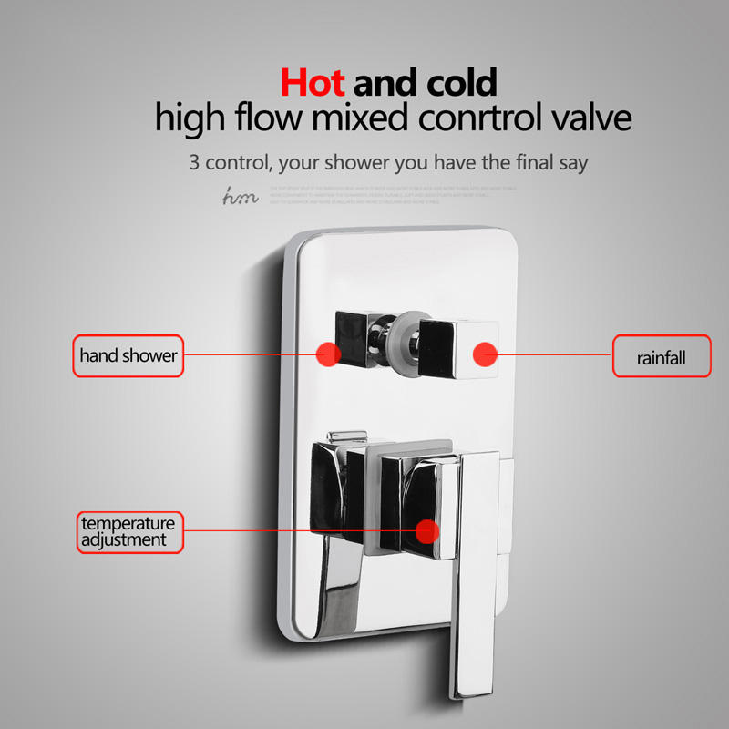 Sweethome valve mixer solid brass wall shower faucet concealed bathroom control switch valve shower switch mixer valve