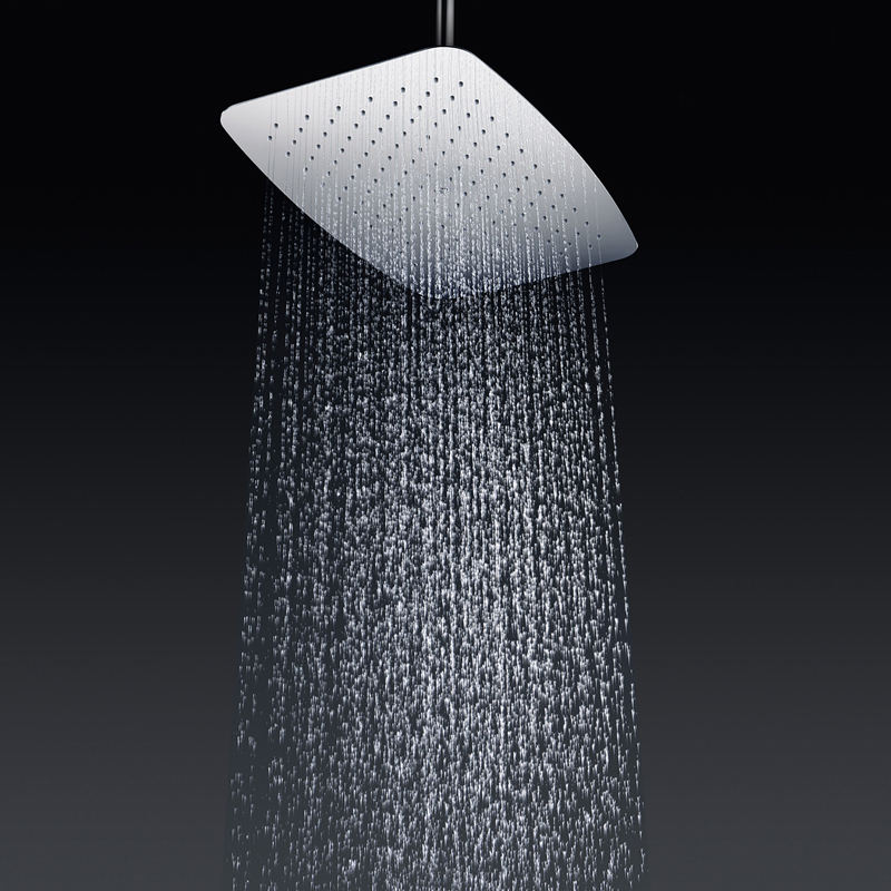 35*55cm air pressure water-saving shower head set brass chrome wall-mounted faucet controller shower system