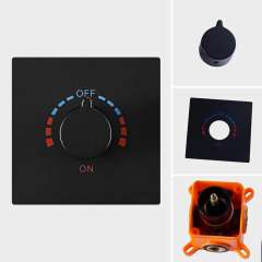 2 Functions Shower Valve wall mounted Hot& Cold Shower Switch Diverter Controller Matte Black