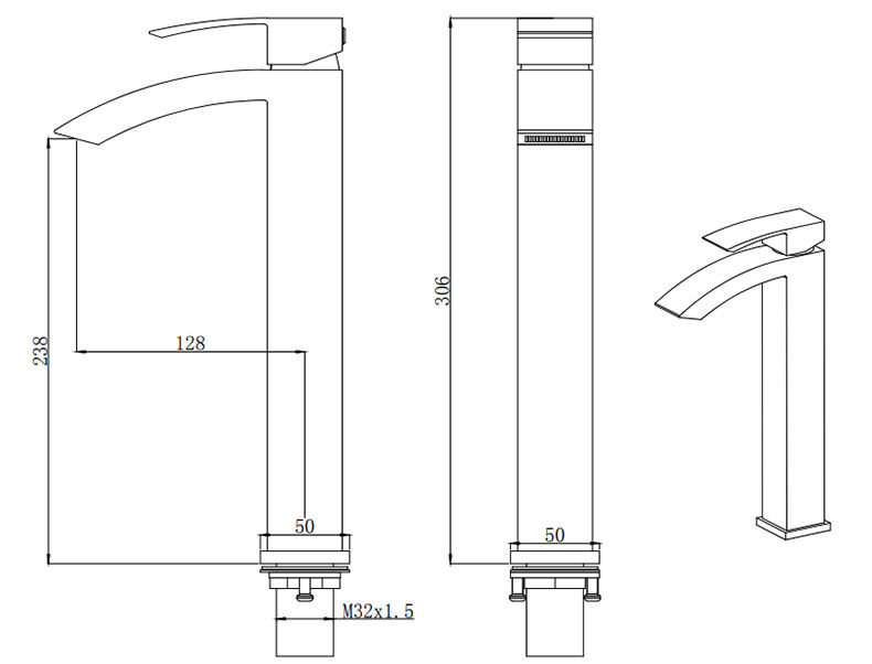 Sweethome Single Hole Bathroom sink Faucet