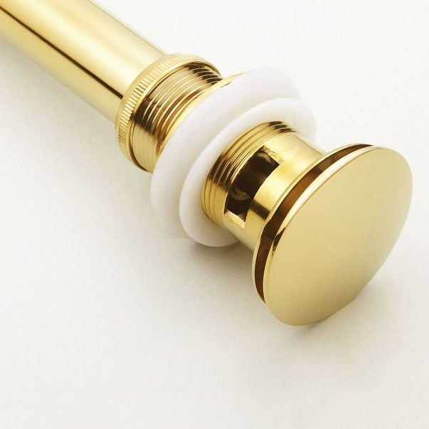 Drains Good quality Solid Brass Bathroom Lavatory Sink Pop Up Drain With Gold Finish Bathroom Parts Faucet Accessories