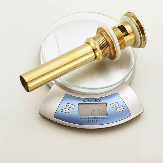 Drains Good quality Solid Brass Bathroom Lavatory Sink Pop Up Drain With Gold Finish Bathroom Parts Faucet Accessories