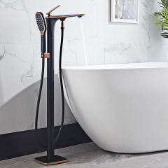 Freestanding Luxury Bathtub Filler Faucet with Handheld Shower