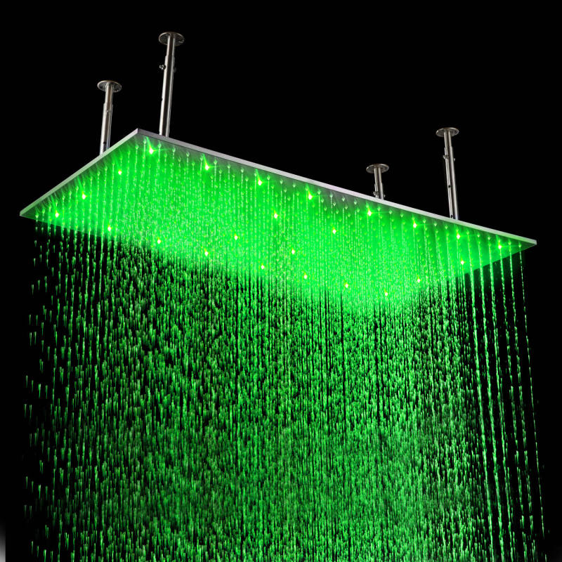 Rain Shower Set System 20 x 40 inch with Temperature controlled LED