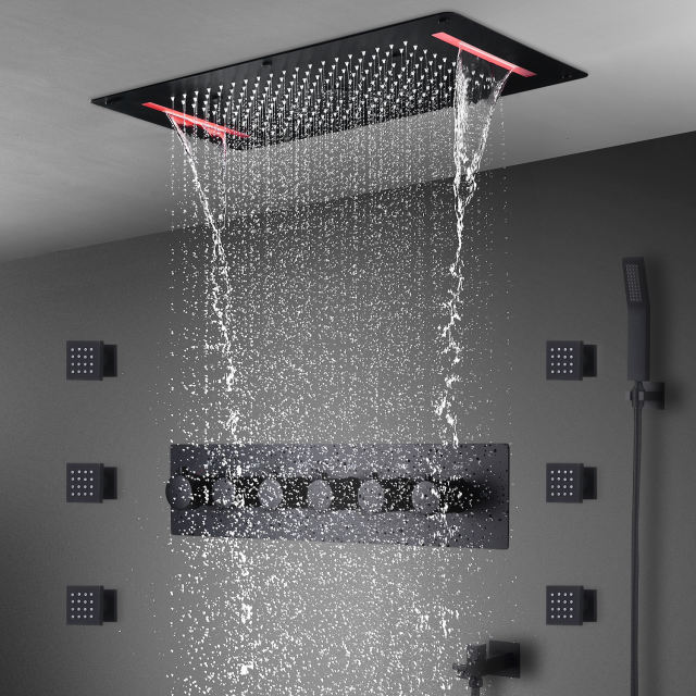 Concealed Shower Faucet Minimalist Two Function Wall-mounted Shower System