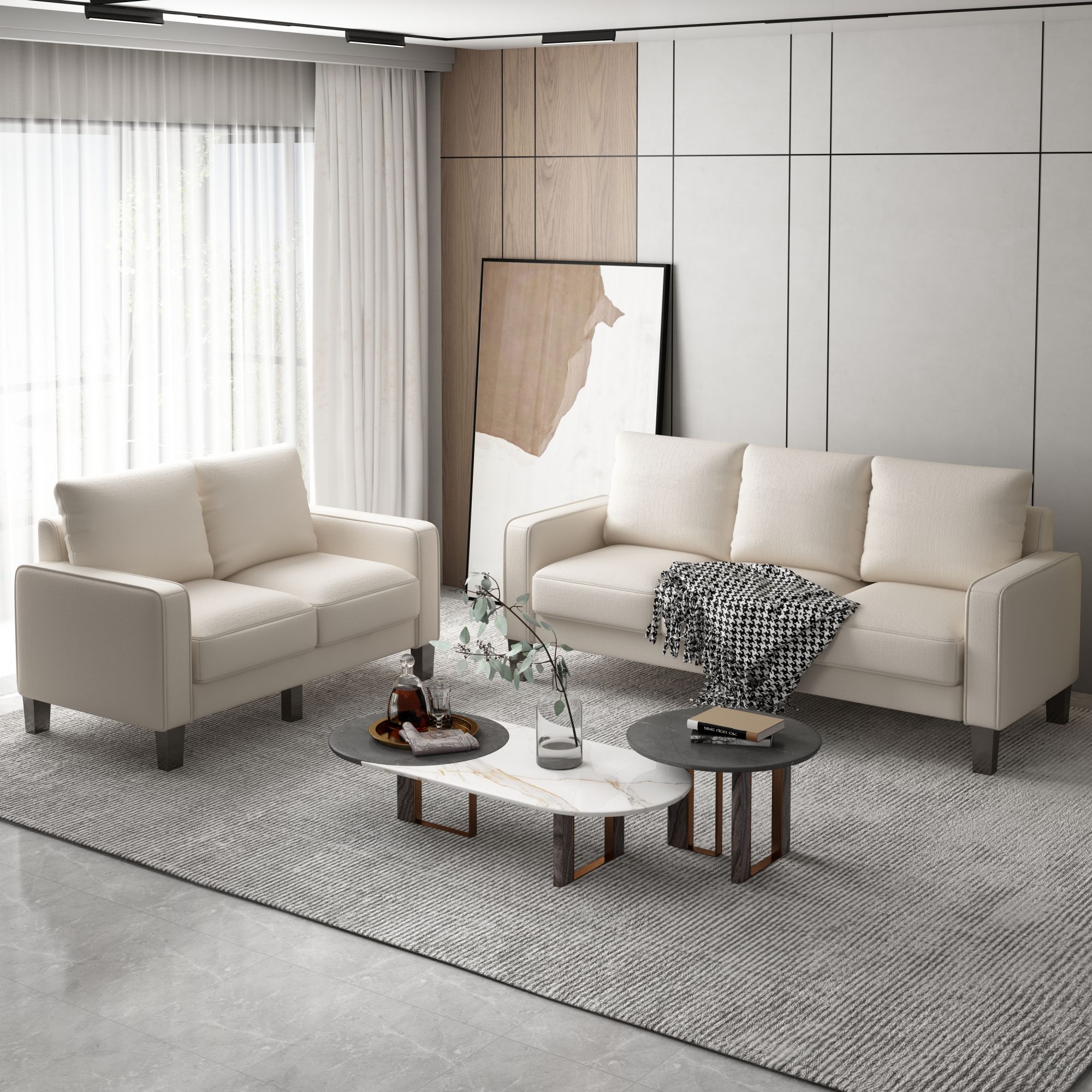 Furniture Fabric Room Sofa Modern in 2+3 Seat Living