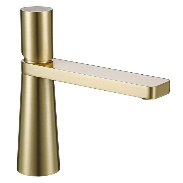 Modern Single handle one hole washbasin cold and hot water Brass Bathroom Vessel Sink Faucet