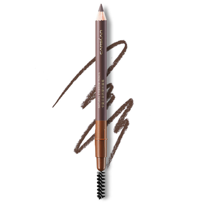 CARSLAN Natural Shaping Eyebrow Pencil, Definer Eyebrow Color, Waterproof, Longlasting, Blending Brush