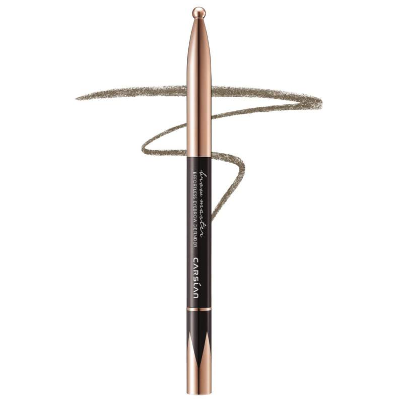 CRASLAN Makeup Brow Eyebrow Definer Pencil, Waterproof, Longlasting, Dual-Sided Brow Brush with Refill & Spoolie,Quadrangle Tip