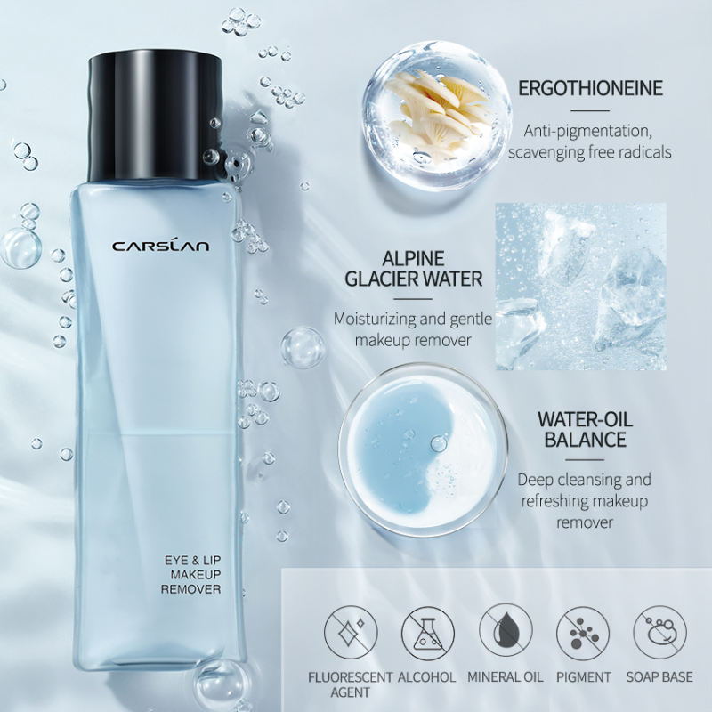 Carslan Plant Extracts Cleansing Water, Deep Cleansing, Eyes and Lips Makeup Remover, 100ml