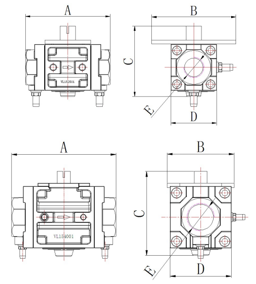 Gas linear Butterfly Valve