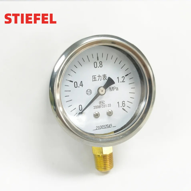 Normal steel pressure gauge