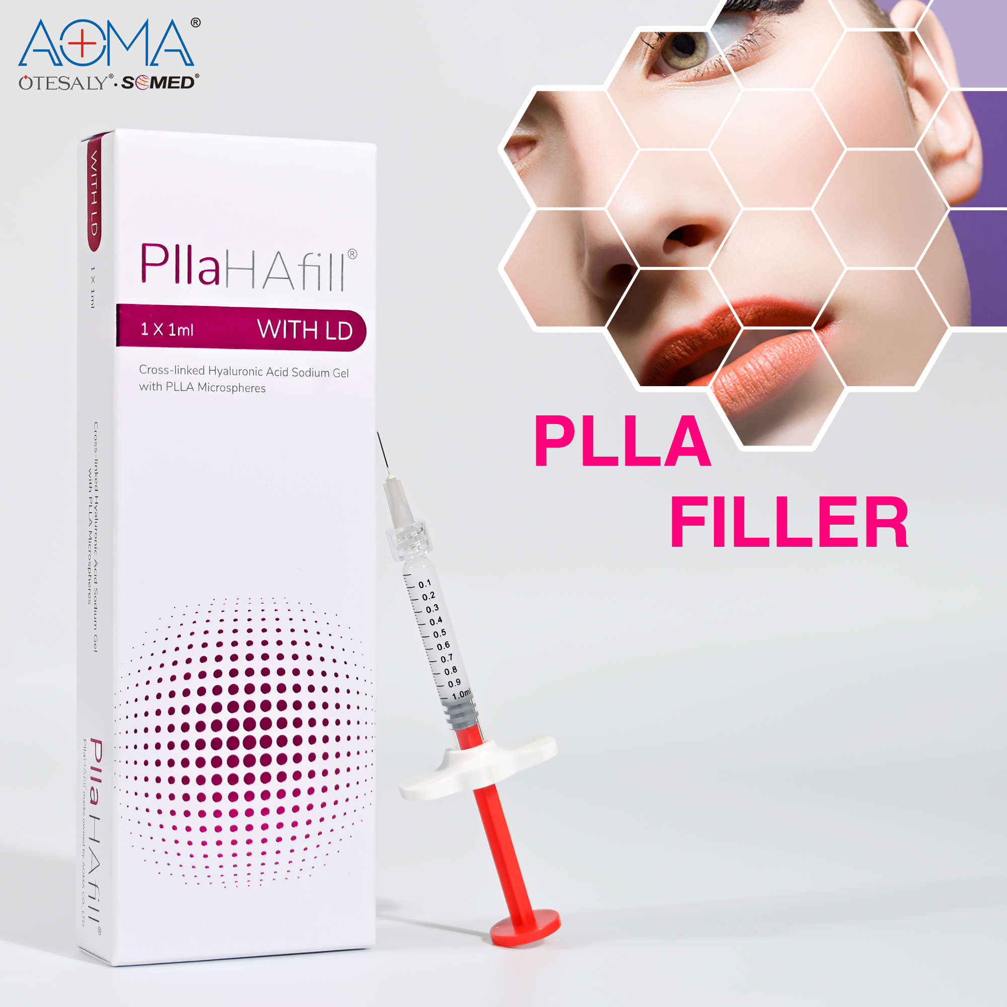 CE Approved Injectable Poly-l-lactic Acid Hyaluronic Acid Filler for Anti Wrinkles
