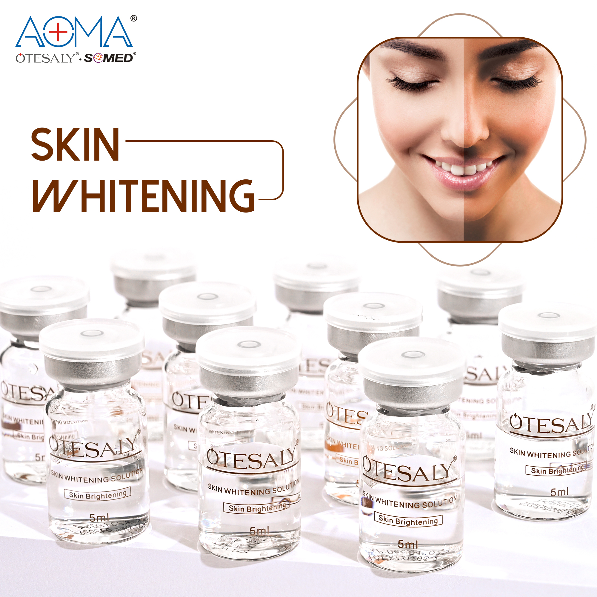 Microneeding Treatment OTESALY Skin Whitening 10 Vials 5ML Whitening Injection Dull Skin